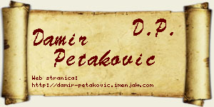 Damir Petaković vizit kartica